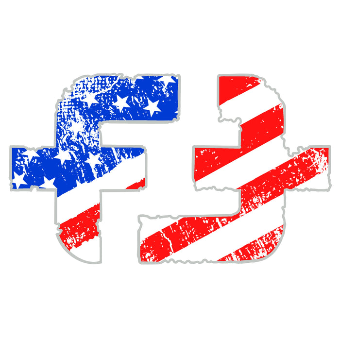 Freedom Elements Logo in Red, White, and Blue