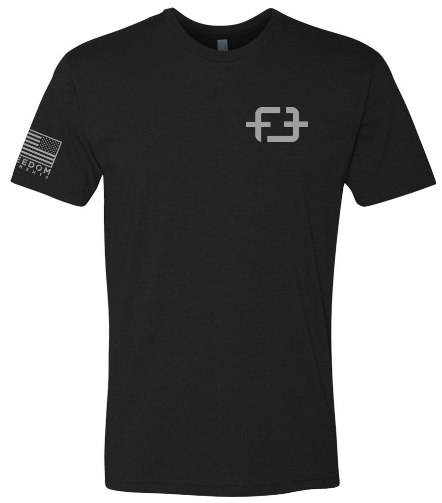 Front of God, Family, Country shirt by Freedom Elements with Freedom Elements logo