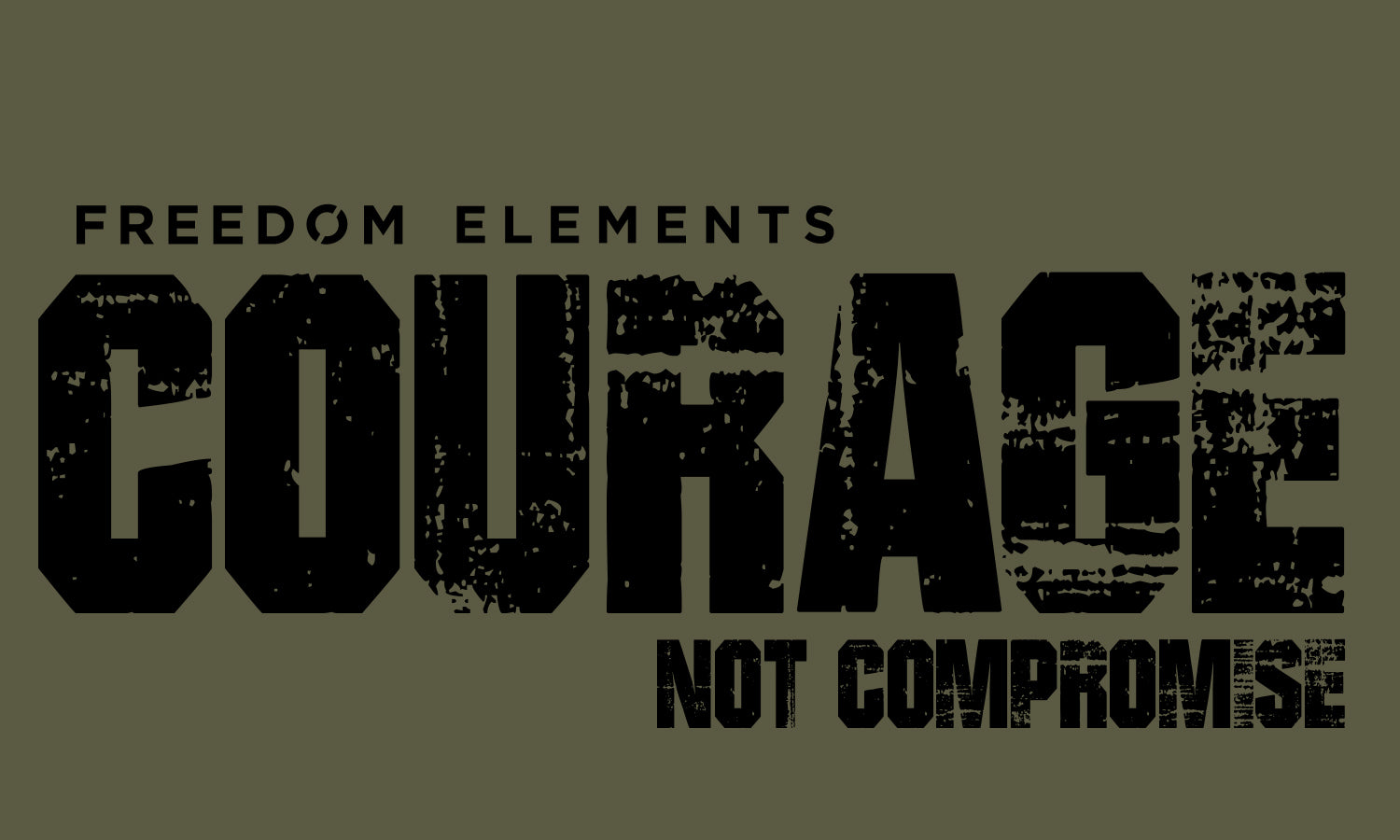 Courage not Compromise Sticker | Courage Sticker | Freedom Elements
