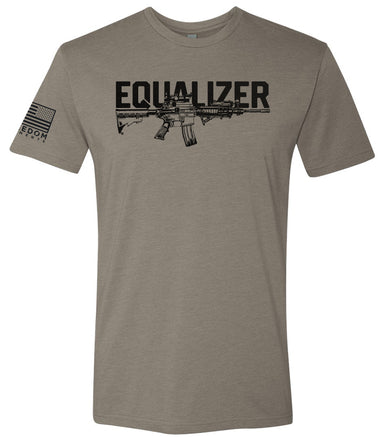 Equalizer t-shirt with firearm. Taken from the Ronald Reagan Quote