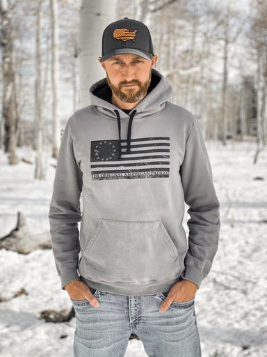 Gray Flag Hoodie