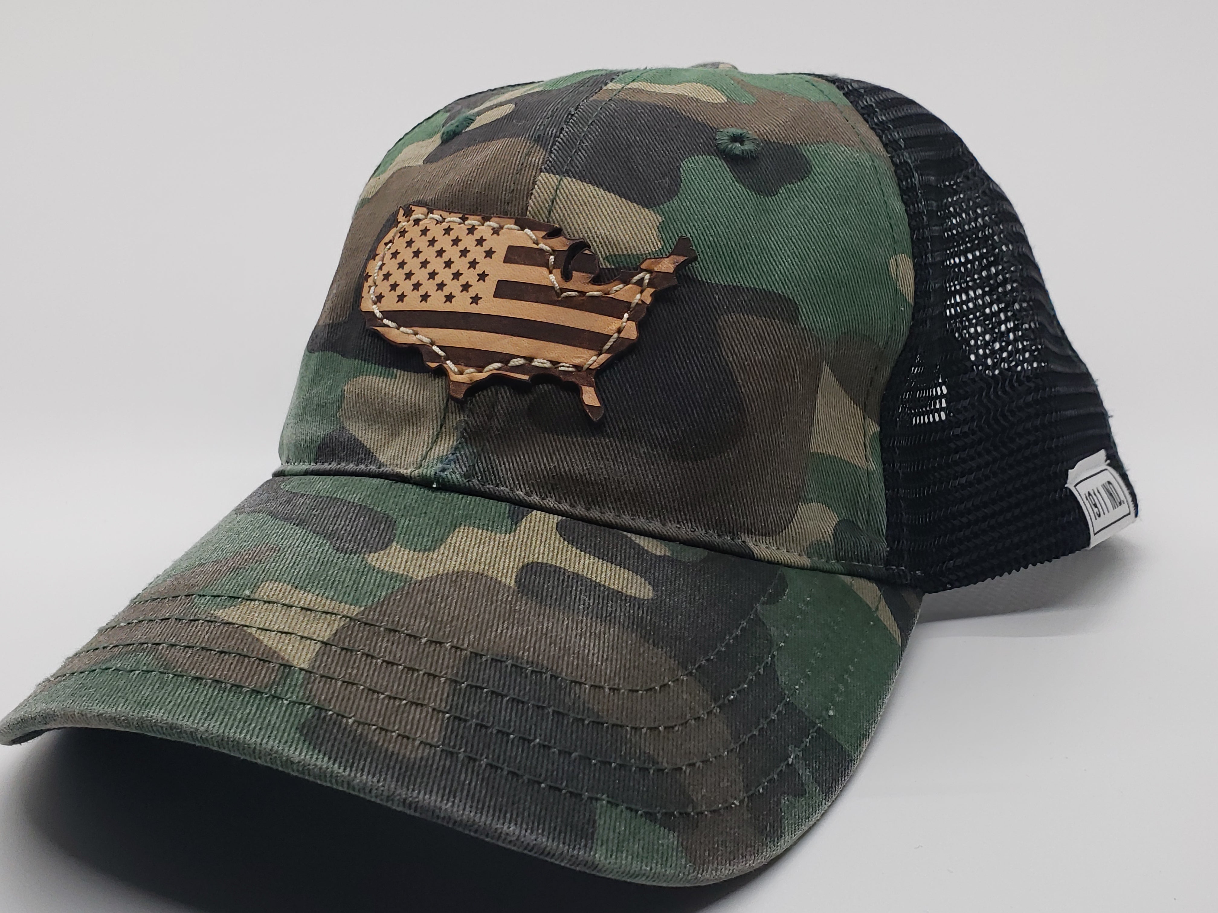 Camo Trucker Hat | American Flag Camo Hat | Freedom Elements
