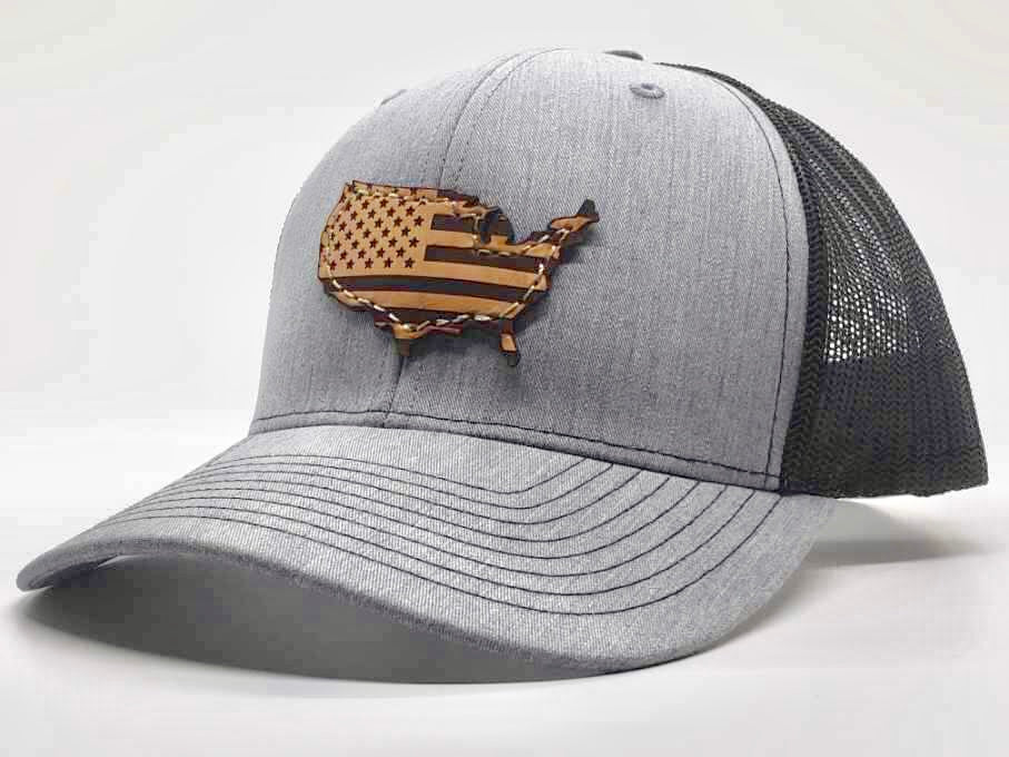 American Flag Hat | Heather Gray Hat | Freedom Elements