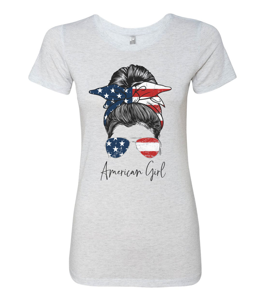Women's Sort Sleeve T-Shirts | American Girl Tees | Freedom Elements
