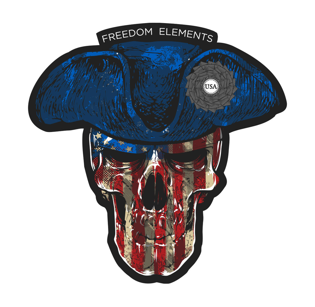 Original Patriot Skull Sticker